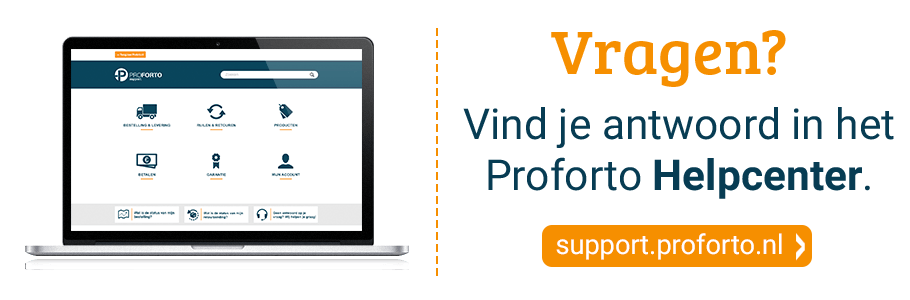 Klik hier om direct naar de Proforto Support website te gaan.