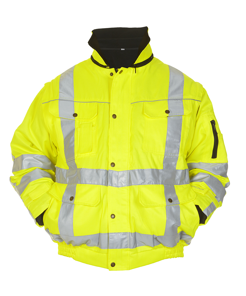 Hydrowear Aberdeen hoge zichtbaarheids werkjas geel