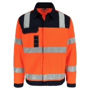 High Vis Oranje/Marineblauw