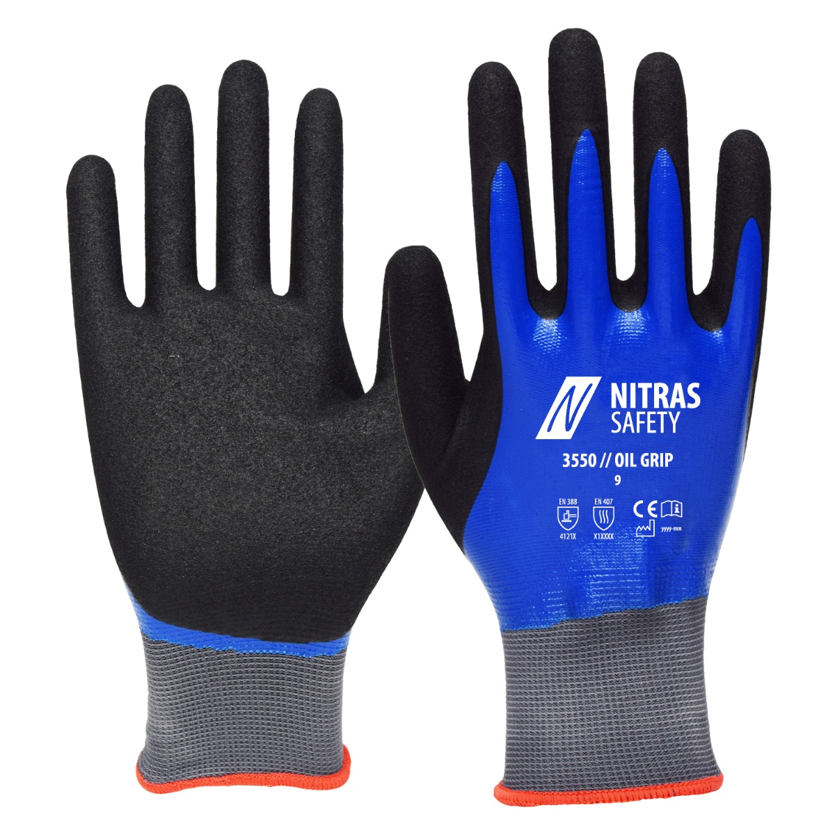 Nitras Safety 3550 // OIL GRIP Handschoen