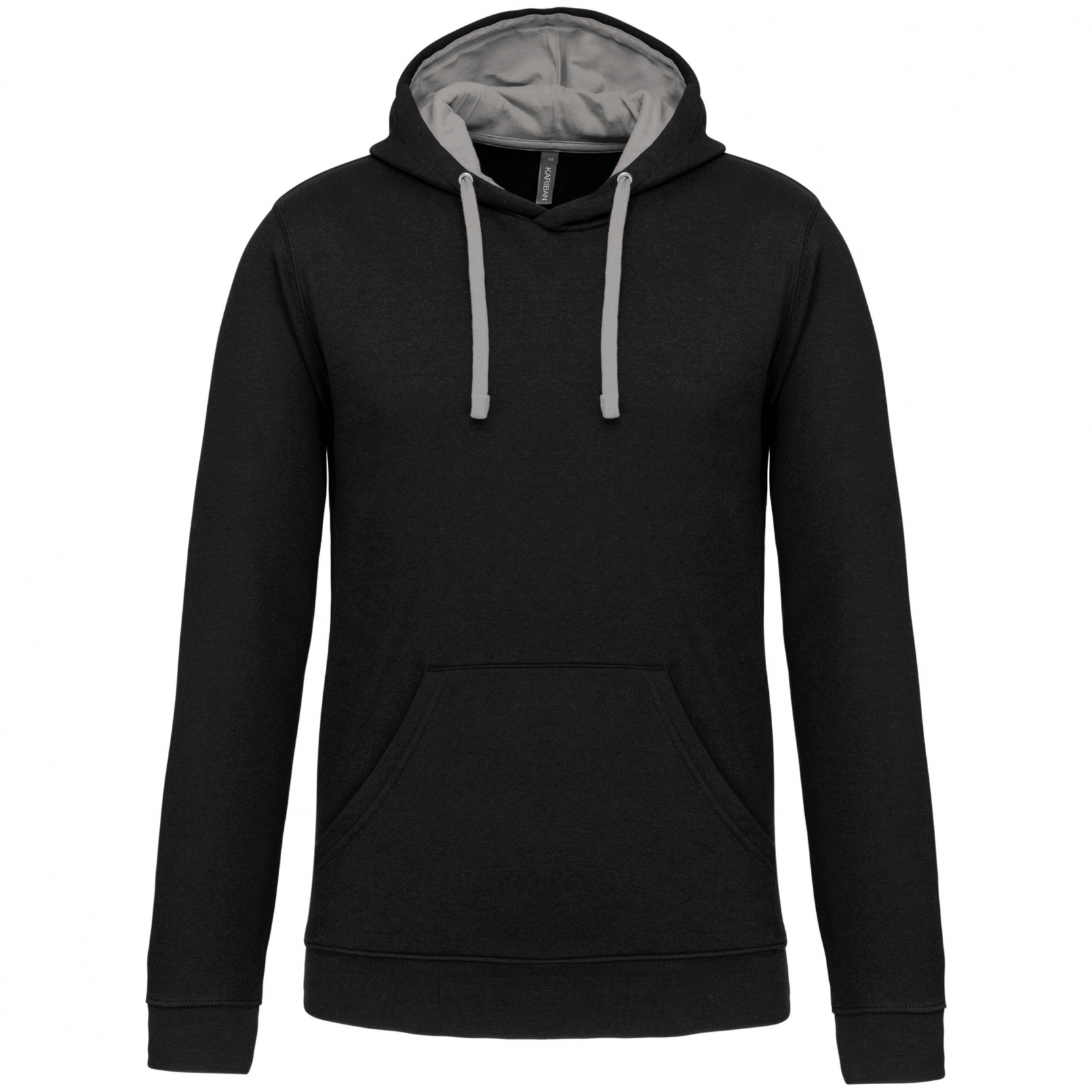 Kariban Hooded Sweater Met Gecontrasteerde Capuchon