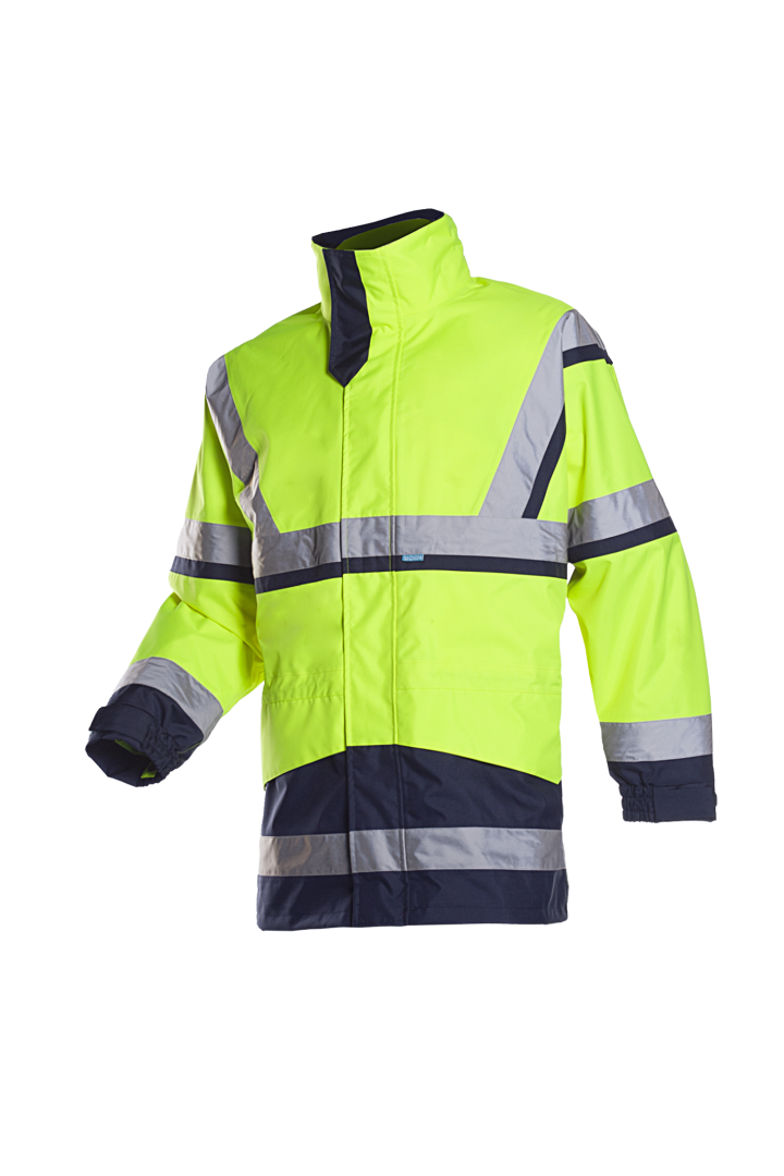 Sioen Signalisatie Regenparka met Uitneembare Softshell Jas Powell