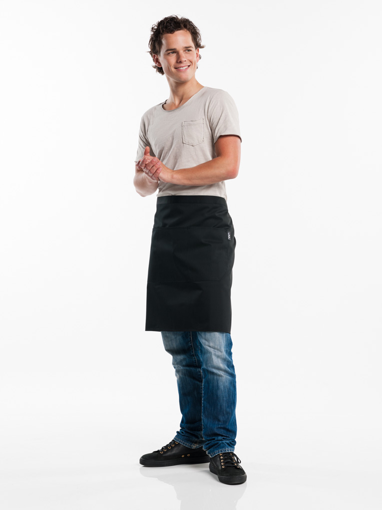 Chaud Devant Apron 3-pockets Black