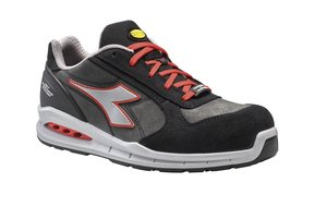 Diadora Run Net Airbox Laag S3 Asfalt/Zilver/Rood