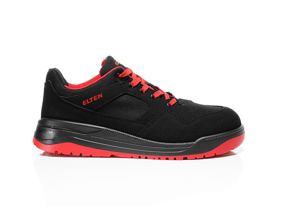 Elten Maverick Laag ESD S3 Zwart/Rood