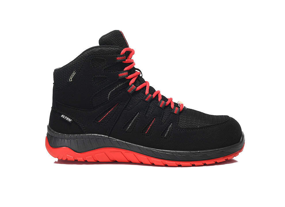 Elten Maddox GTX W Black-Red Mid ESD S3 CI