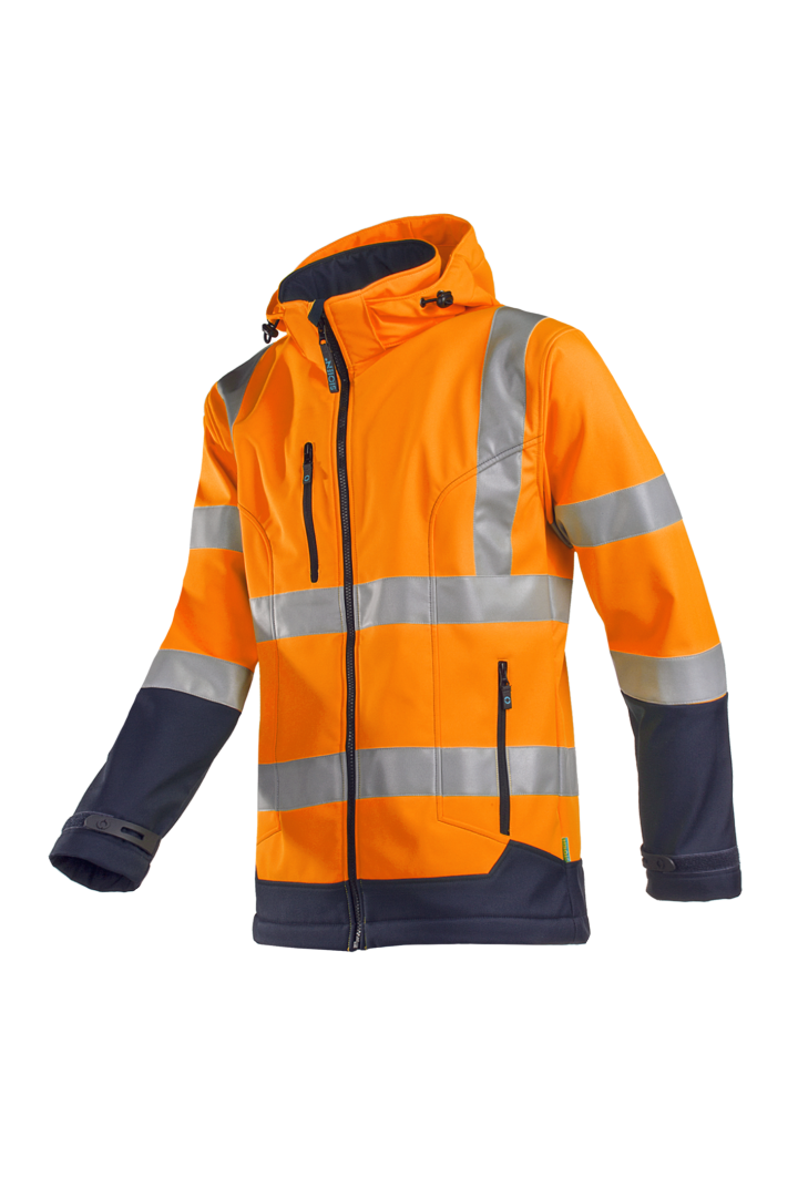Fluo Oranje/Marineblauw