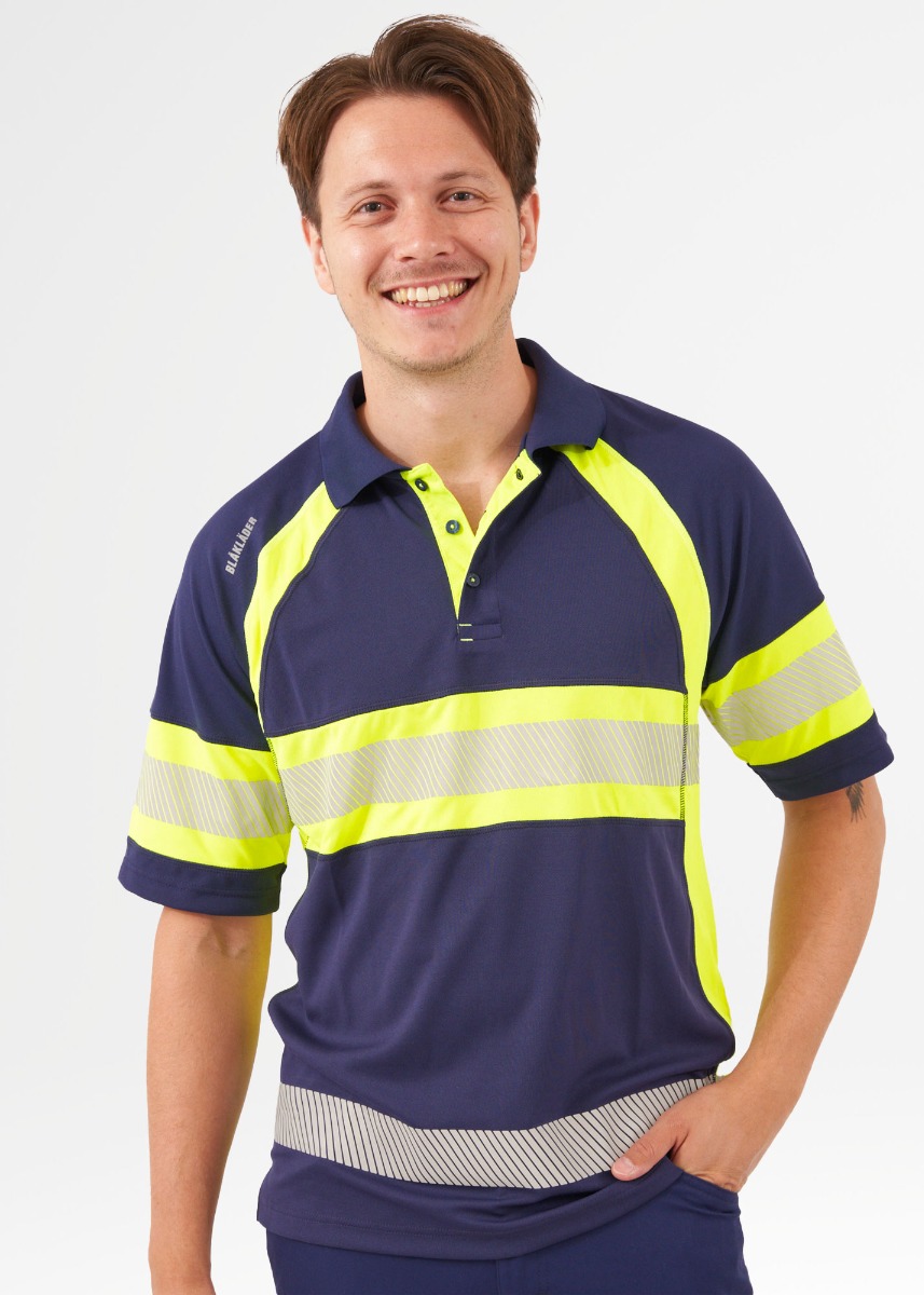 Blåkläder 3338 Poloshirt High Vis Klasse 1