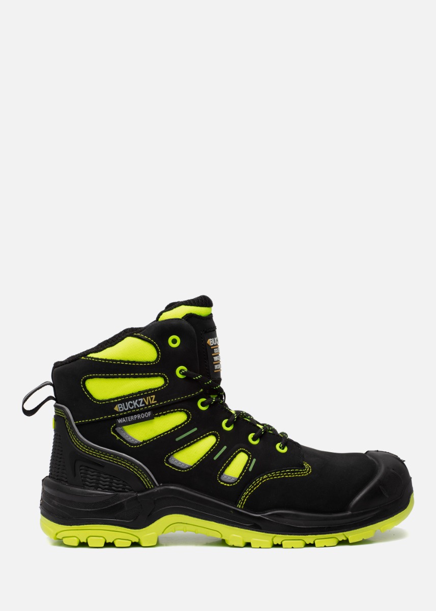 Buckbootz Buckz BVIZ2 Highviz Werkschoen S3 Geel/Zwart