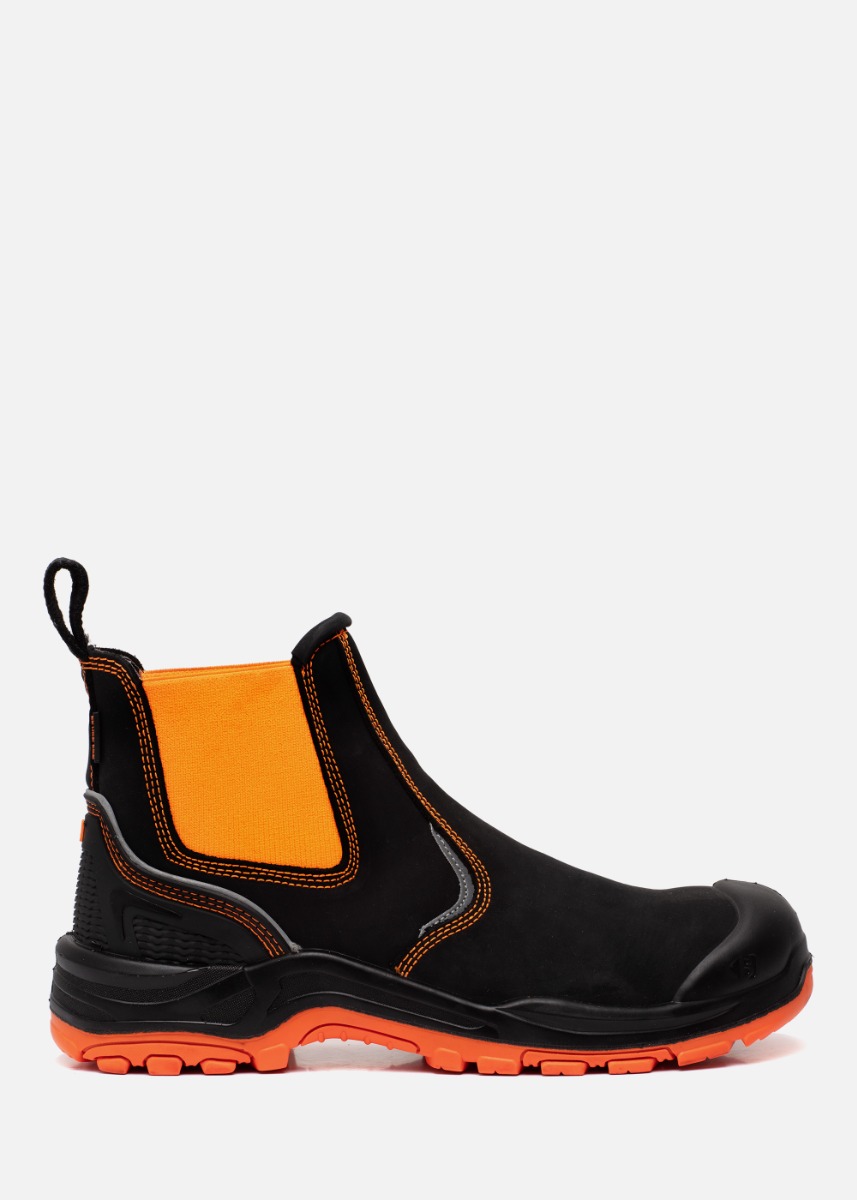 Buckbootz Buckz BVIZ3 Highviz Werkschoen S3 Oranje/Zwart