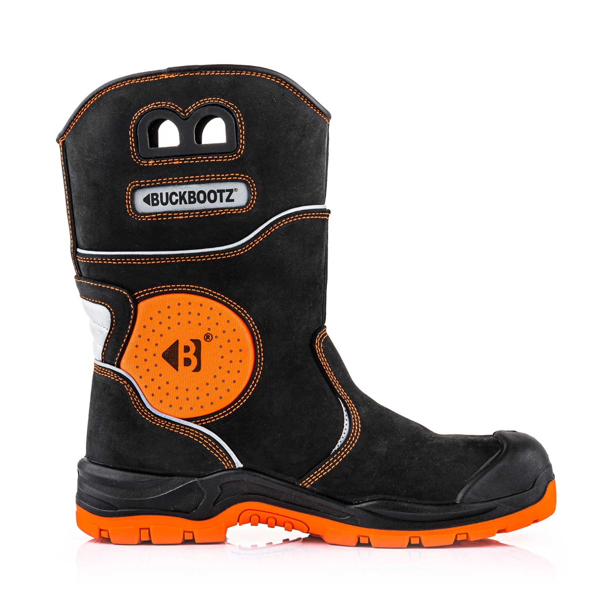 Buckbootz BVIZ50RBK Werklaars S7S Zwart/Oranje
