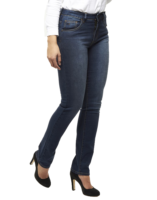 247 Dames Jeans Rose S17 Sand Blasted Dark Blue