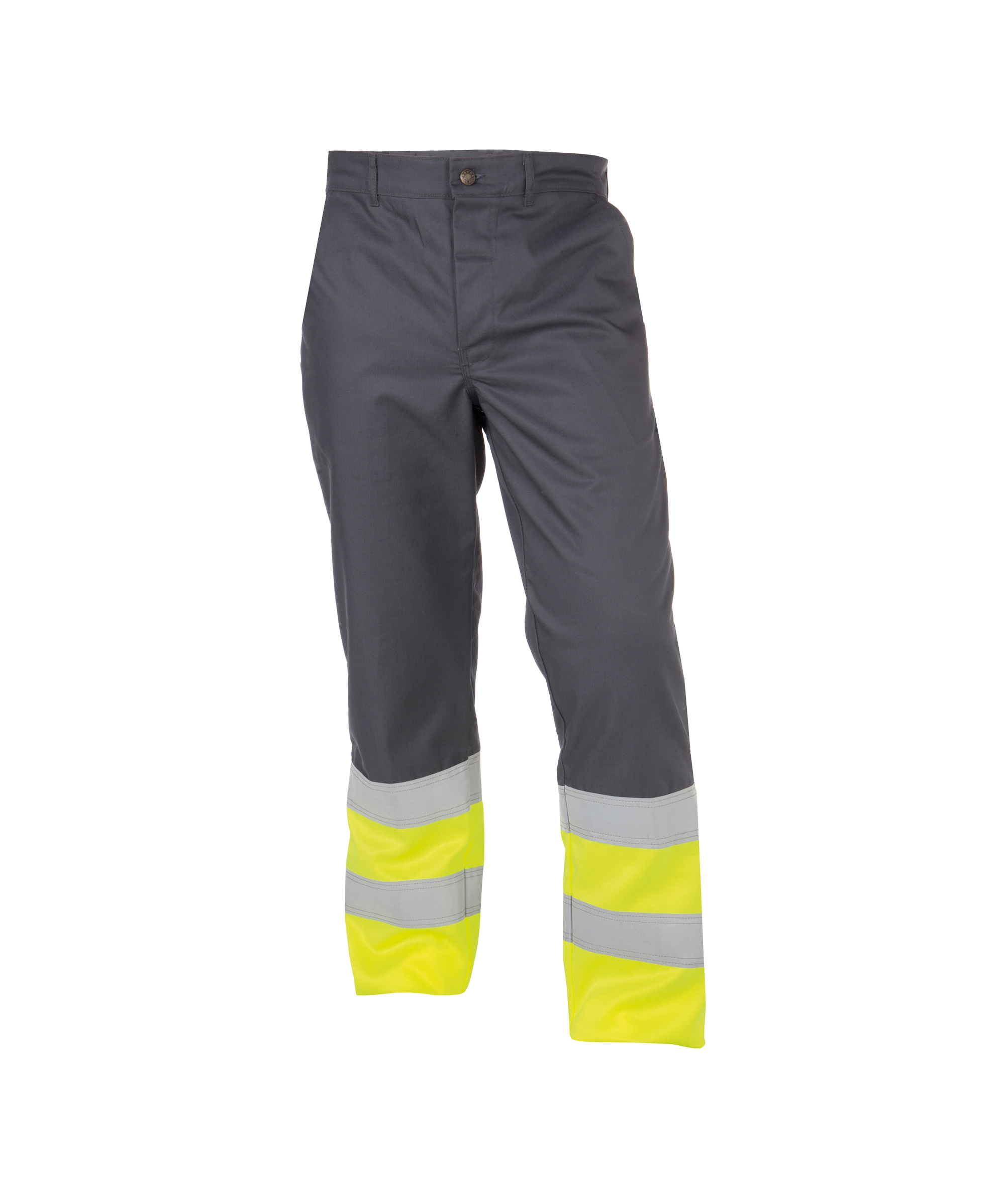 Cementgrijs/fluo geel