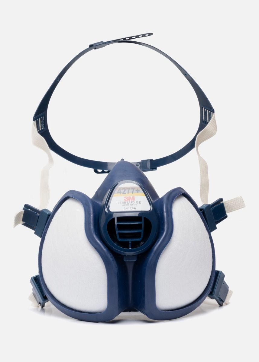 Oxyline 10 x FFP3 X320 SV RD Respiratory Mask, Half Face Mask, Dust Mask, Respirator Mask, Protective Mask with Valve in Black, Reusable