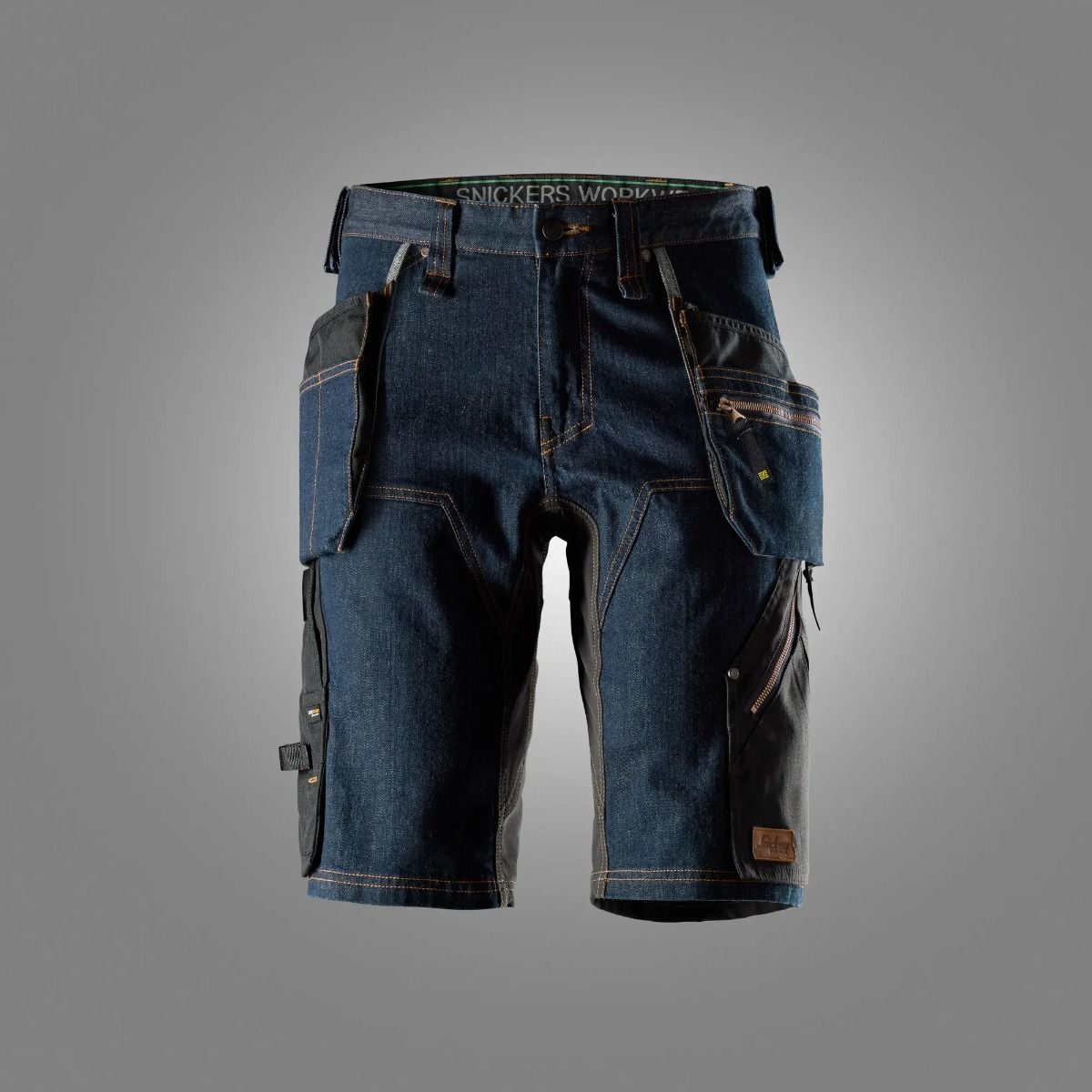 Snickers Denim Shorts met Holsterzakken 6155 Stretch Slim Fit FlexiWork