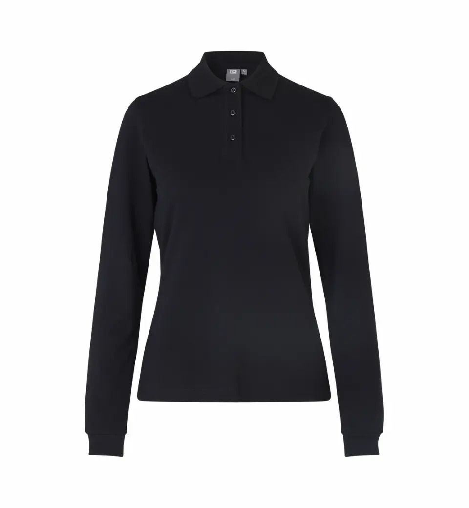 ID Identity Long Sleeved Polo Shirt 0545 Stretch Dames