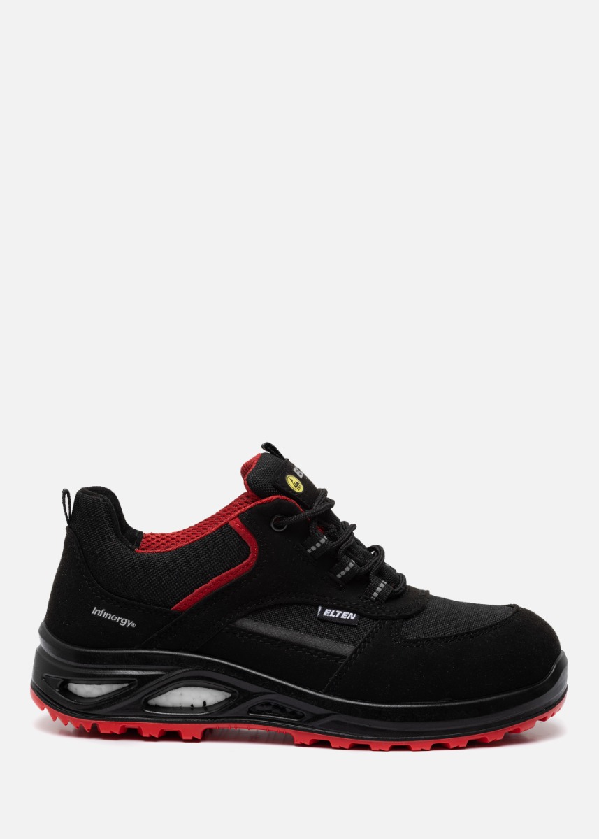 Elten Hannah XXTL Laag ESD S3 Zwart/Rood