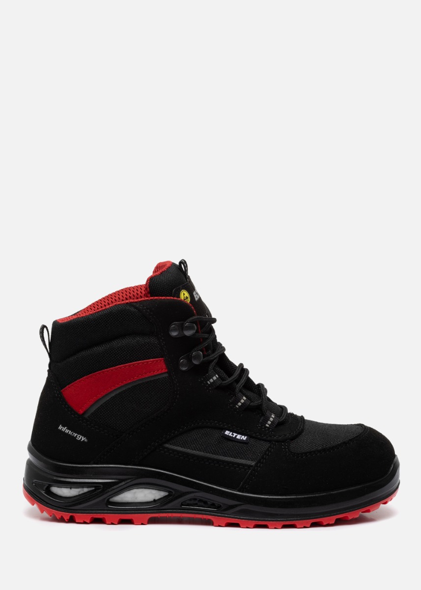 Elten Hannah XXTL Halfhoog ESD S3 Zwart/Rood