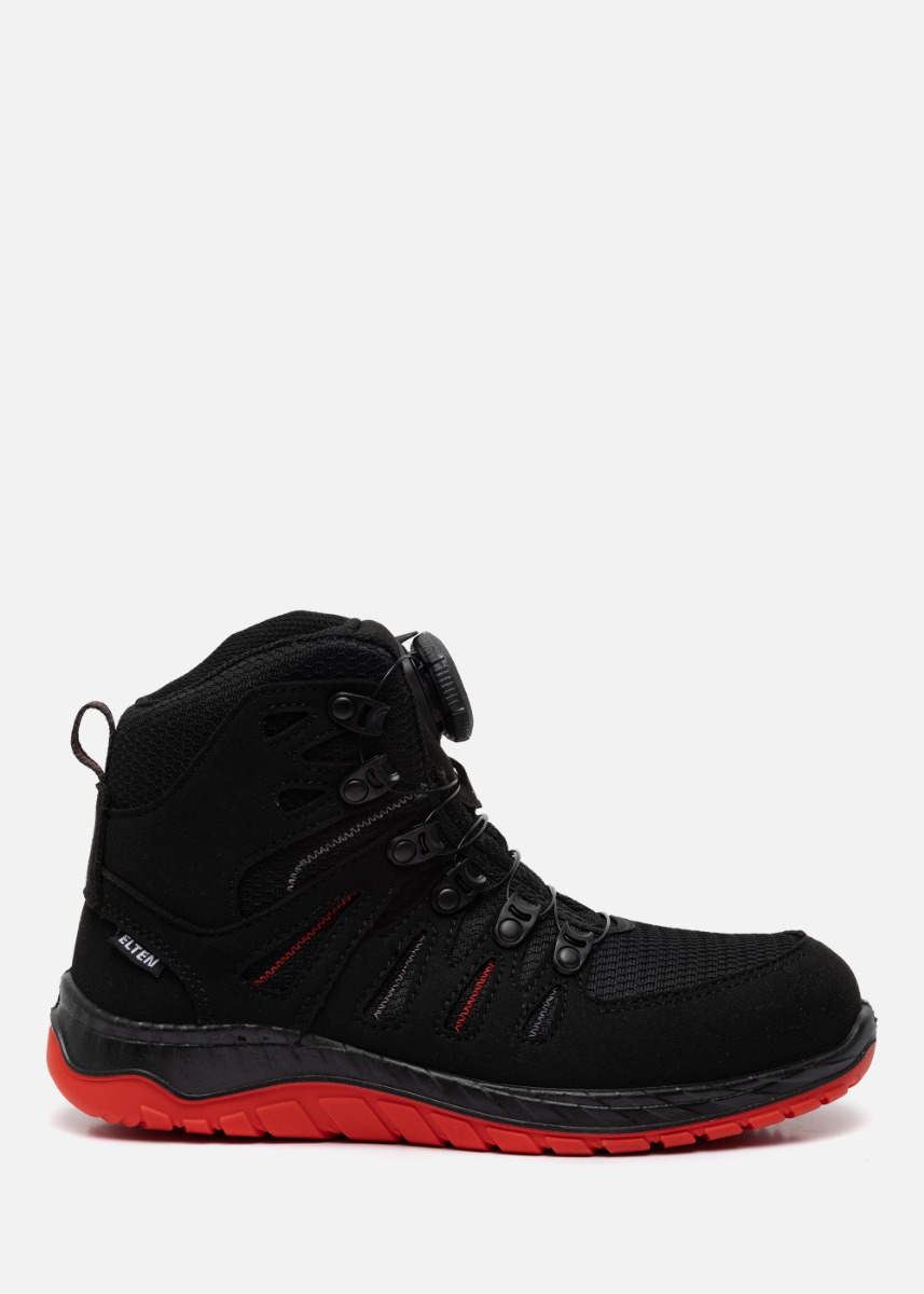 Elten Maddox BOA® Black-Red Mid ESD S3