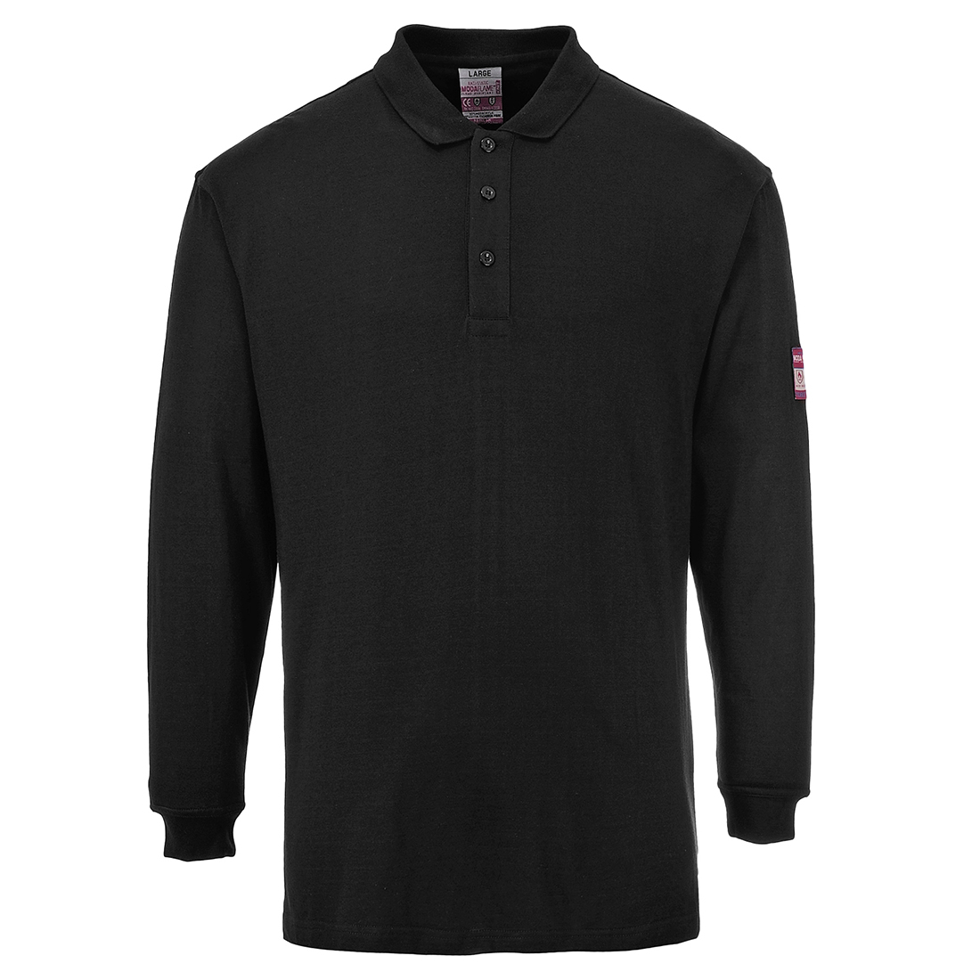 Portwest Vlamvertragende Antistatische Lange Mouw Polo Shirt FR10