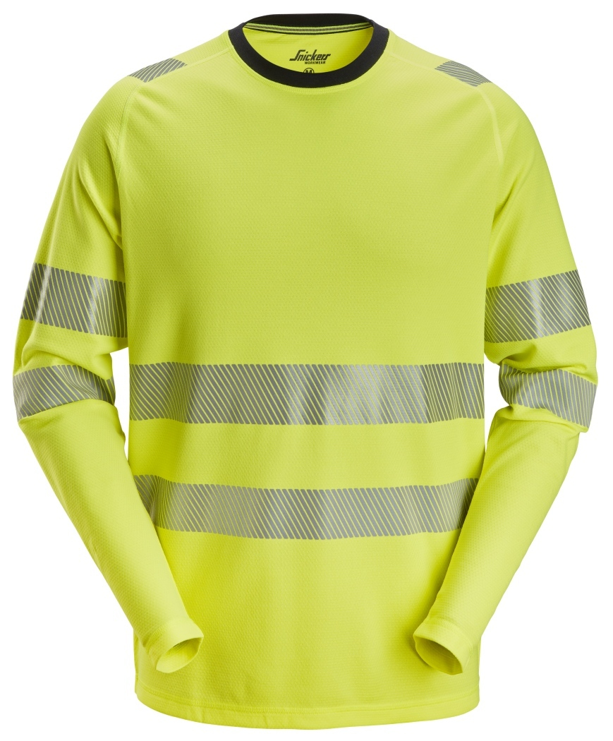 Snickers High-Vis Klasse 2/3 T-shirt met Lange Mouwen