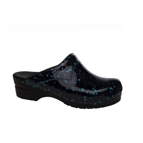Sanita Flex 314 Klomp Zwart/Blauw