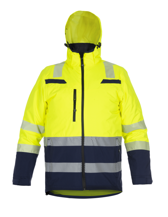 High Vis Geel/Marineblauw