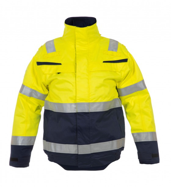 High Vis Geel/Marineblauw