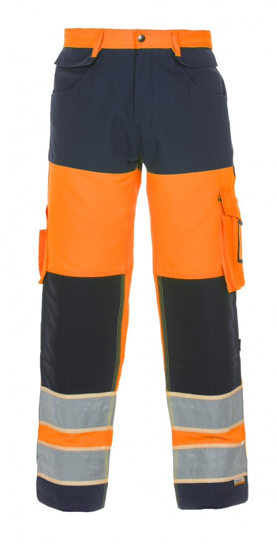 High Vis Oranje/Marineblauw