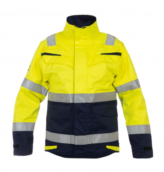 High Vis Geel/Marineblauw