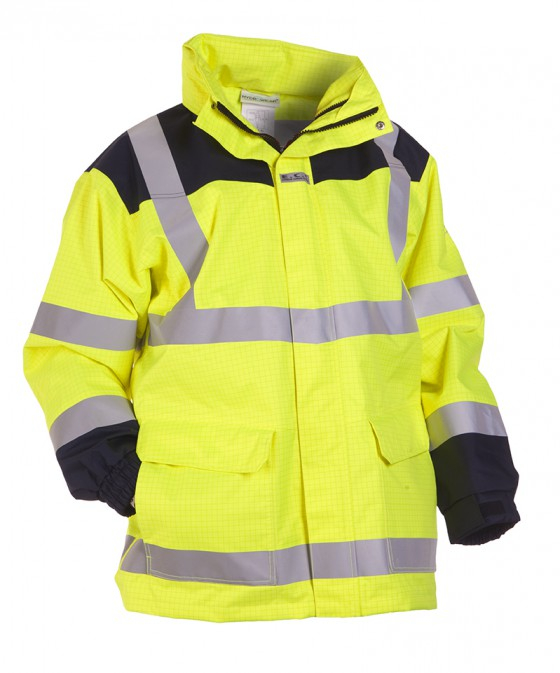 High Vis Geel/Marineblauw