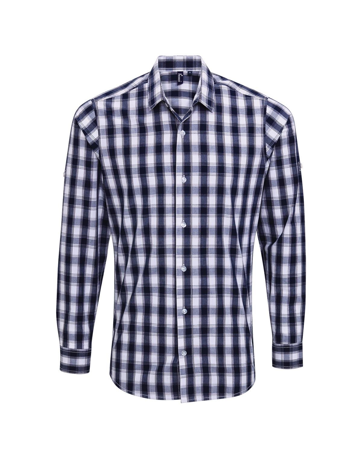 Wit/marineblauw