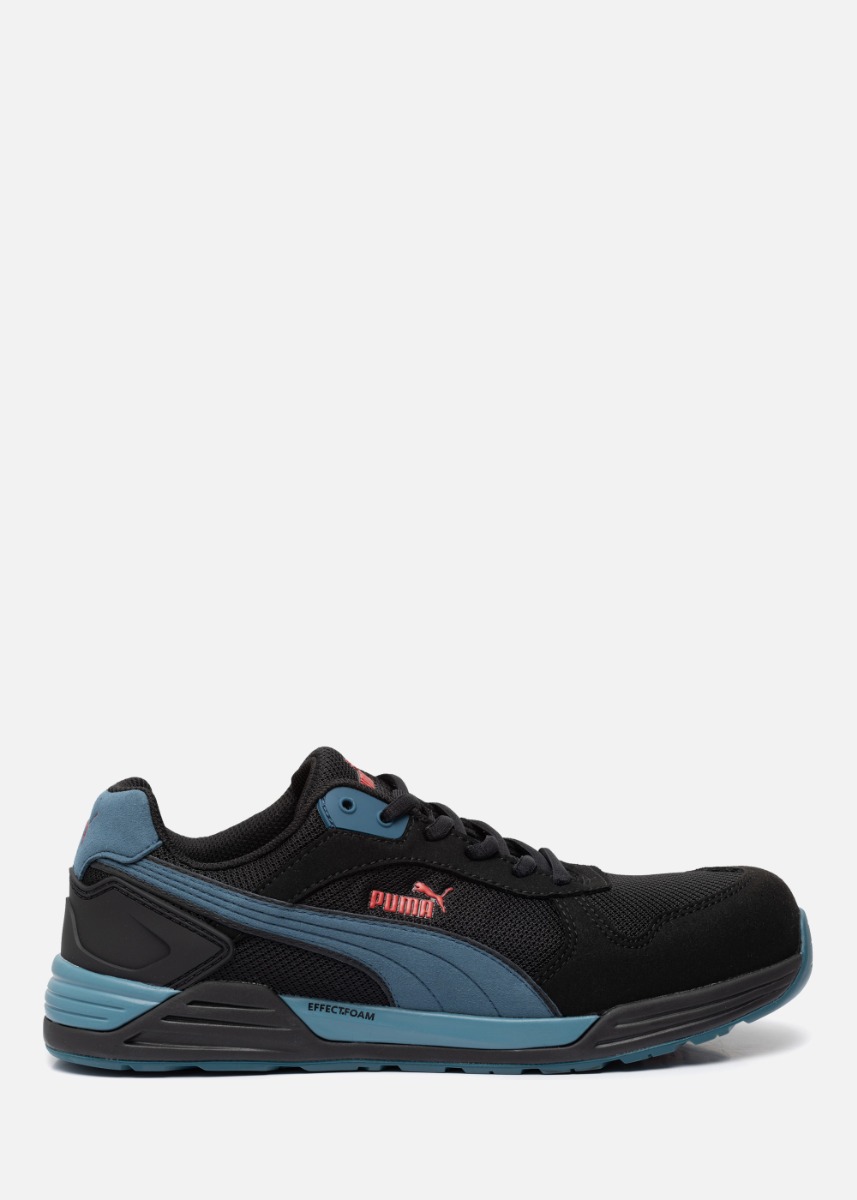 Puma Frontside Black/Blue Low Werkschoen S1P ESD HRO SRC