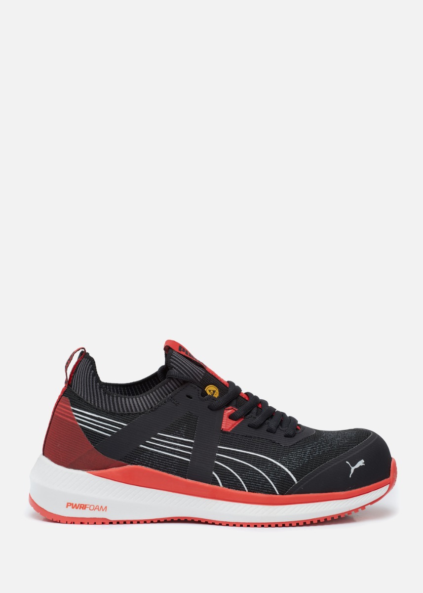 Puma Turbo Blk/Red Low S1PS ESD FO HRO SR Werkschoen