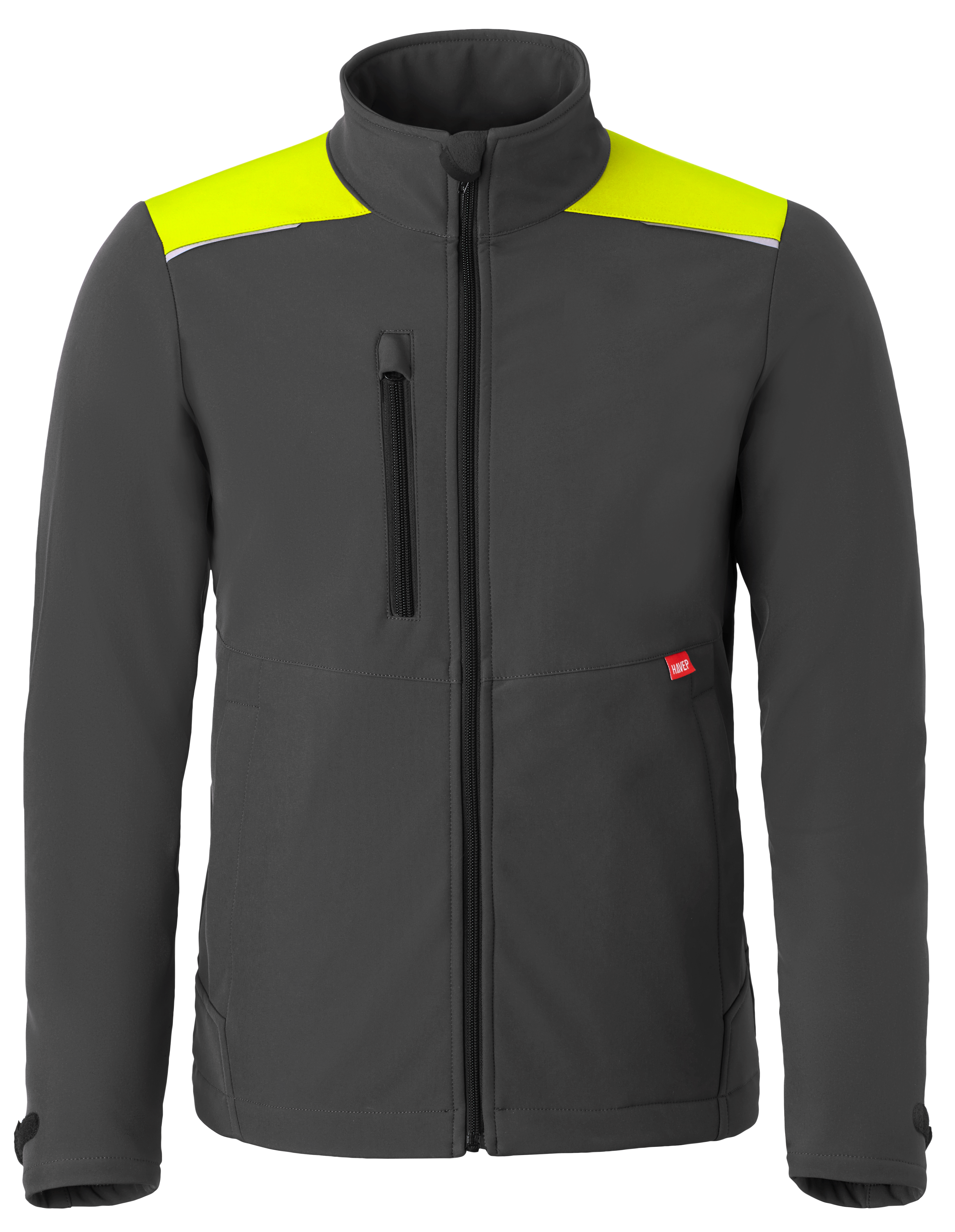 Charcoal grijs/Fluo geel