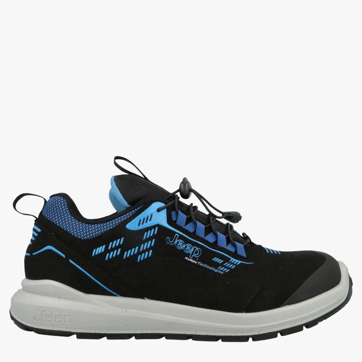 Jeep Honcho Laag Zwart/Blauw S3 Werkschoen