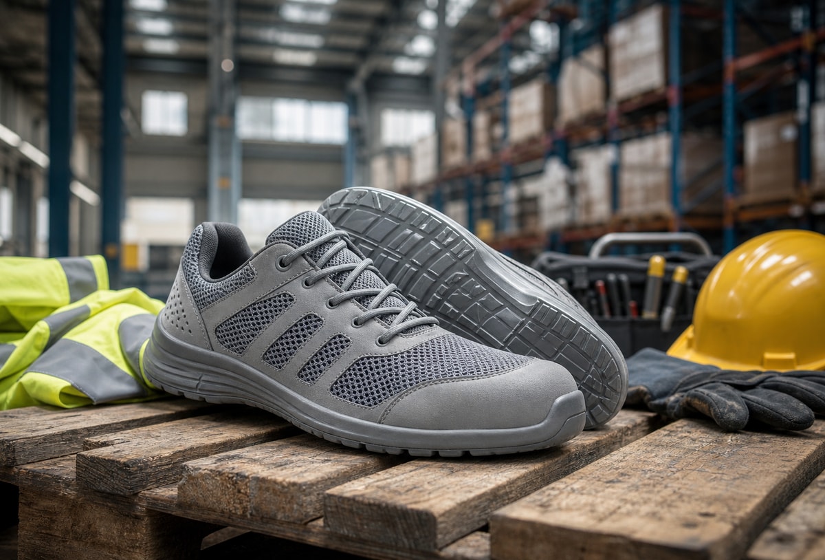 Ademende werkschoenen voor warm werk