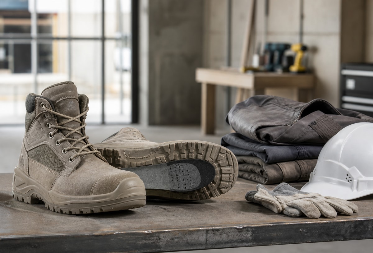 Antiperforatiezool in werkschoenen